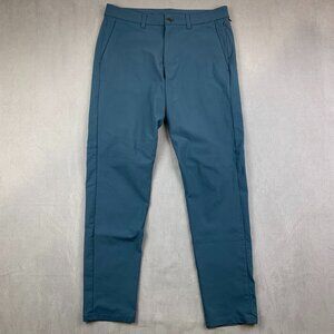 Lululemon Mens 32 Iron Blue ABC Commission Pant Slim Warpstreme Tapered 32x31